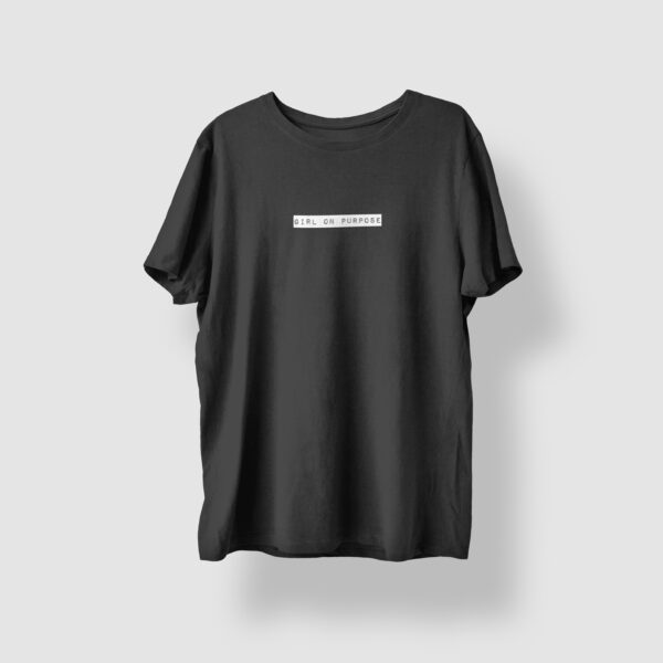 Girl On Purpose Tee Black